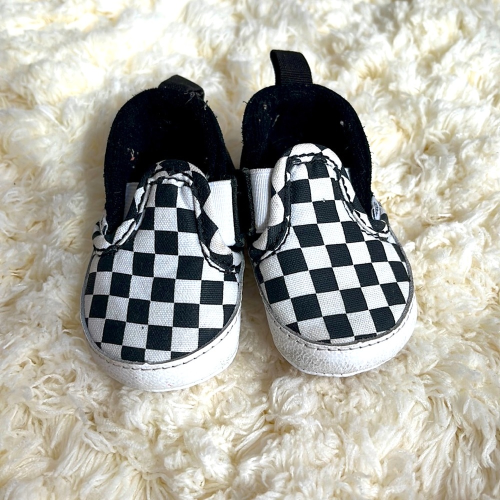 Vans Infant Slip on Checkered Shoes